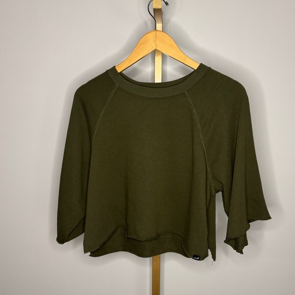 PINK Victoria's Secret Dark Green Crop Top - Picture 5 of 6
